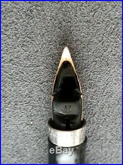 Parker 75 Cisele Fountain Pen, Sterling Silver, 14K Gold M Nib, 0 stamped ring