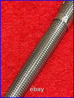 Parker 75 Cisele Sterling Silver 925 Ballpoint Pen New Refill Vintage Japan