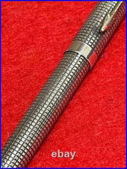 Parker 75 Cisele Sterling Silver 925 Ballpoint Pen New Refill Vintage Japan