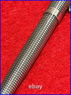 Parker 75 Cisele Sterling Silver 925 Ballpoint Pen New Refill Vintage Japan