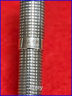Parker 75 Cisele Sterling Silver 925 Ballpoint Pen New Refill Vintage Japan