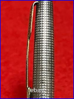 Parker 75 Cisele Sterling Silver 925 Ballpoint Pen New Refill Vintage Japan
