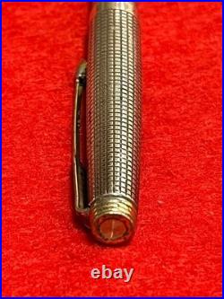 Parker 75 Cisele Sterling Silver 925 Ballpoint Pen New Refill Vintage Japan