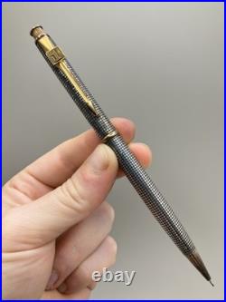 Parker 75 Cisele Sterling Silver Ballpoint Pen Gold Trim USA Vintage 1994