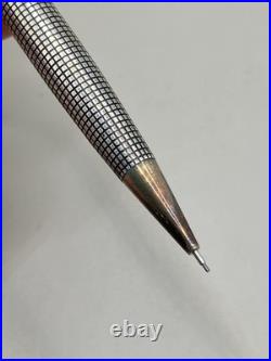 Parker 75 Cisele Sterling Silver Ballpoint Pen Gold Trim USA Vintage 1994