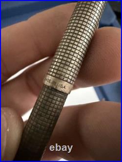 Parker 75 Cisele Sterling Silver Ballpoint Pen rb12