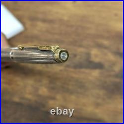 Parker 75 Cisele Sterling Silver Fountain Pen 14K Gold Fine Nib F France