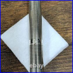 Parker 75 Cisele Sterling Silver Fountain Pen 14K Gold Fine Nib F France