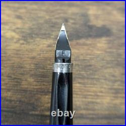 Parker 75 Cisele Sterling Silver Fountain Pen 14K Gold Fine Nib F France