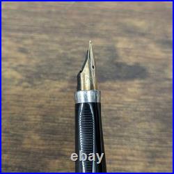 Parker 75 Cisele Sterling Silver Fountain Pen 14K Gold Fine Nib Vintage TESTED