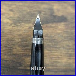 Parker 75 Cisele Sterling Silver Fountain Pen 14K Gold Fine Nib Vintage TESTED