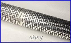 Parker 75 Cisele Sterling Silver Fountain Pen 14K Nib #66 Made in USA FLAT TOP