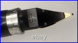 Parker 75 Cisele Sterling Silver Fountain Pen 14K Nib #66 Made in USA FLAT TOP
