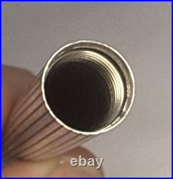 Parker 75 Cisele Sterling Silver Fountain Pen 14K Nib #66 Made in USA FLAT TOP