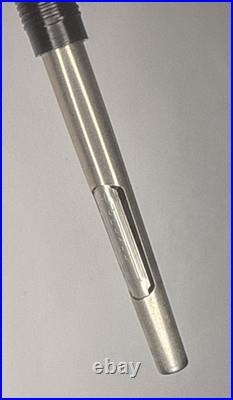 Parker 75 Cisele Sterling Silver Fountain Pen 14K Nib #66 Made in USA FLAT TOP