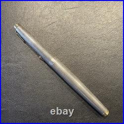 Parker 75 Cisele Sterling Silver Fountain Pen M 14K Nib USA 1979 Parker 75 Cisele Sterling Silver Fountain Pen M 14K Nib USA 1979