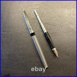 Parker 75 Cisele Sterling Silver Fountain Pen M 14K Nib USA 1979