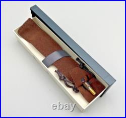 Parker 75 Cisele Sterling Silver Gold Trim Click Ballpoint Pen? New Ink, Box