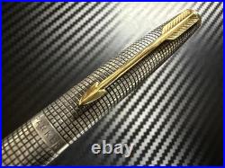 Parker 75 Cisele Sterling Silver XF Fountain Pen Very Good