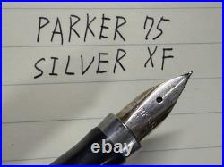 Parker 75 Cisele Sterling Silver XF Fountain Pen Very Good