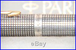 Parker 75 Cisele sterling silver fountain pen uninked fine nib