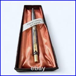 Parker 75 Classic Ballpoint Pen Sterling Silver In Box Made In Usa