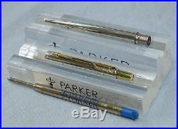 Parker 75 Classic Solid Sterling Silver Keepsake Ball Pen, Near Mint, In Box