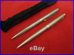Parker 75 Classic Sterling Silver Ball Pen & 9 mm Pencil Set Pre-owned Good