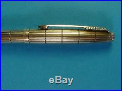 Parker 75 Damier Pattern. 1974. Solid sterling Silver Ballpoint with Hallmarks