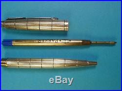 Parker 75 Damier Pattern. 1974. Solid sterling Silver Ballpoint with Hallmarks