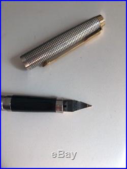 Parker 75 FIRST YEAR METAL THREADS Cisele Fountain Pen 65 Nib Sterling Silver