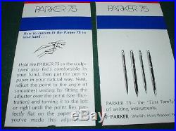 Parker 75 Flighter Ball Pen Mint With Matching Pencil Says Its Sterling Silver