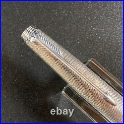 Parker 75 Fountain Pen In Hand 30? 30? 585 14K NIB F France Sterling Silver