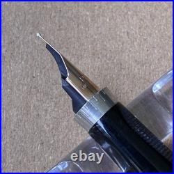 Parker 75 Fountain Pen Sterling Silver Barrel 14K Gold Nib F Size Made in USA