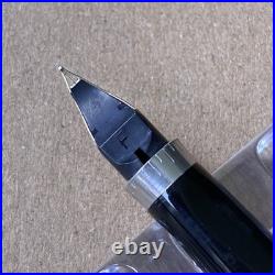 Parker 75 Fountain Pen Sterling Silver Barrel 14K Gold Nib F Size Made in USA