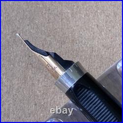 Parker 75 Fountain Pen Sterling Silver Barrel 14K Gold Nib F Size Made in USA