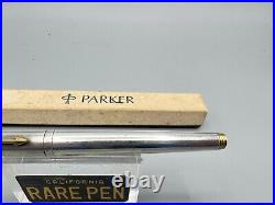 Parker 75 KEEPSAKE Fountain Pen Smooth Sterling Silver 14K Med nib NEAR MINT