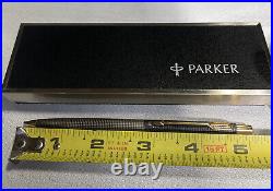 Parker 75 Pencil, Sterling Silver Cisele withGold Trim, USA