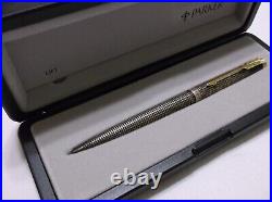 Parker 75 Sterling Silver Cap Actuated Ballpoint Pen / New In Box / France