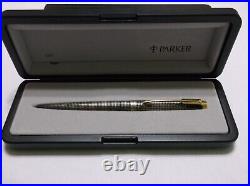 Parker 75 Sterling Silver Cap Actuated Ballpoint Pen / New In Box / France