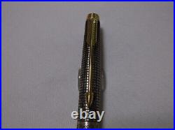 Parker 75 Sterling Silver Cap Actuated Ballpoint Pen / New In Box / France