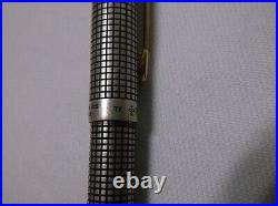 Parker 75 Sterling Silver Cap Actuated Ballpoint Pen / New In Box / France