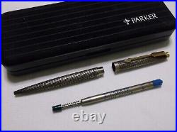 Parker 75 Sterling Silver Cap Actuated Ballpoint Pen / New In Box / France