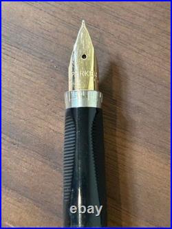 Parker 75 Sterling Silver Color Fountain Pen 14K Nib XF 585 japan