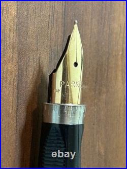 Parker 75 Sterling Silver Color Fountain Pen 14K Nib XF 585 japan