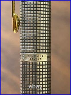 Parker 75 Sterling Silver Color Fountain Pen 14K Nib XF 585 japan