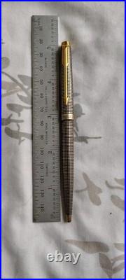 Parker 75 Sterling Silver Dish Top Ball Point Pen Made In France