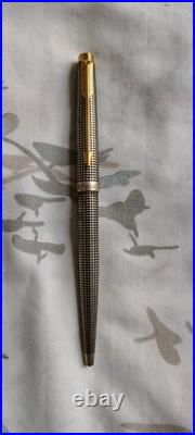 Parker 75 Sterling Silver Dish Top Ball Point Pen Made In France