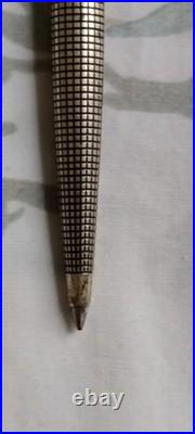 Parker 75 Sterling Silver Dish Top Ball Point Pen Made In France