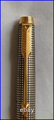 Parker 75 Sterling Silver Dish Top Ball Point Pen Made In France